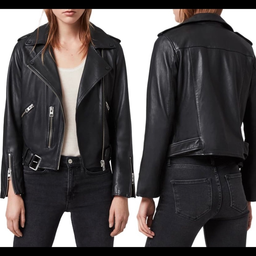 AllSaints Balfern Leather Biker Jacket